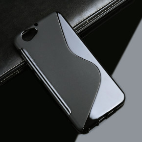 Силиконов гръб ТПУ S-Case за HTC One A9s черен